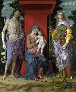 Andrea Mantegna Madonna mit Hl. Maria Magdalena und Hl. Johannes dem Taufer USA oil painting artist